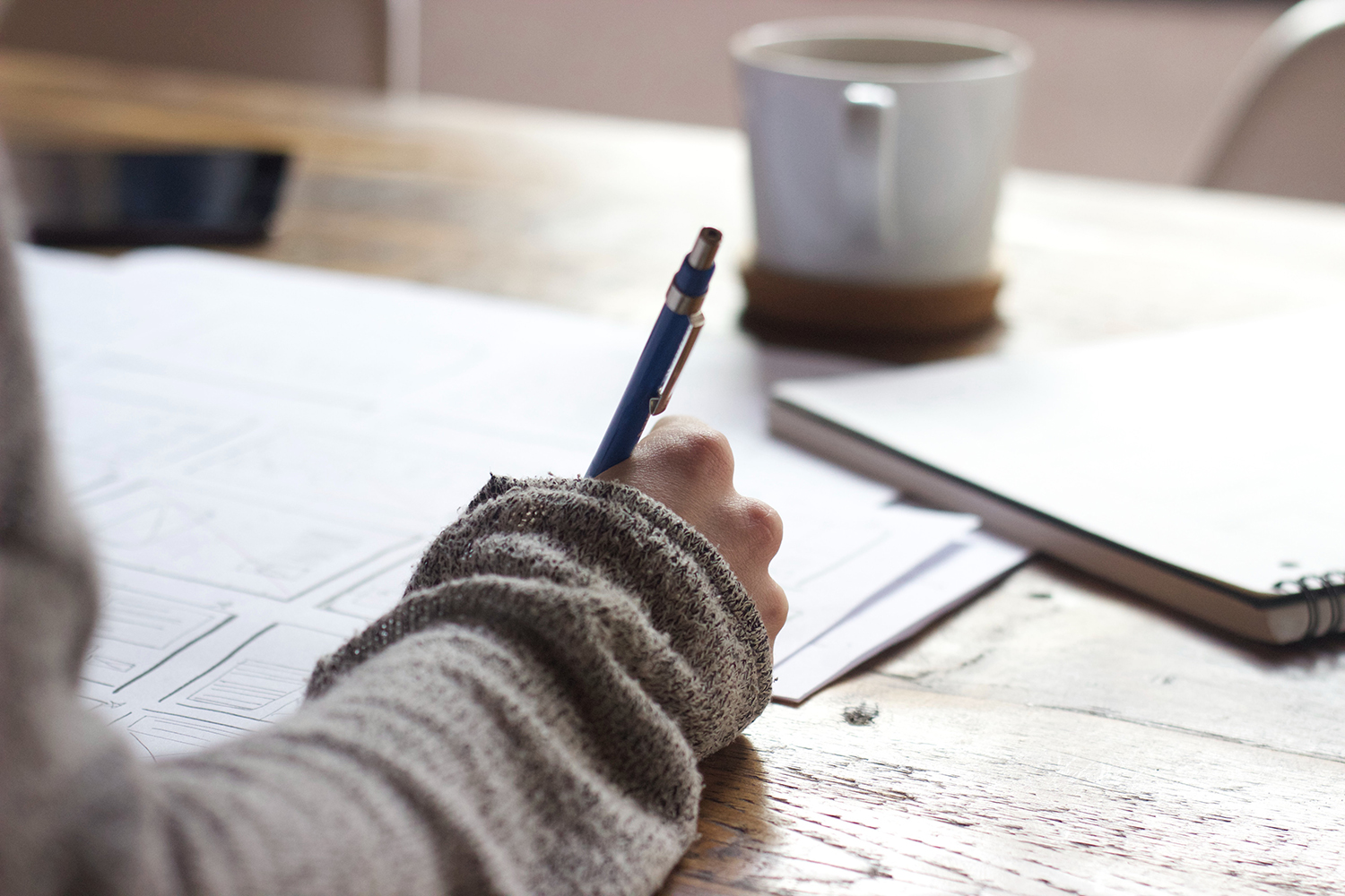 woman filling in paperwork